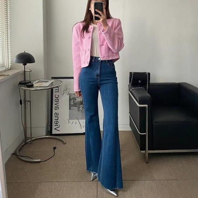 スリムフィットフレアジーンズ