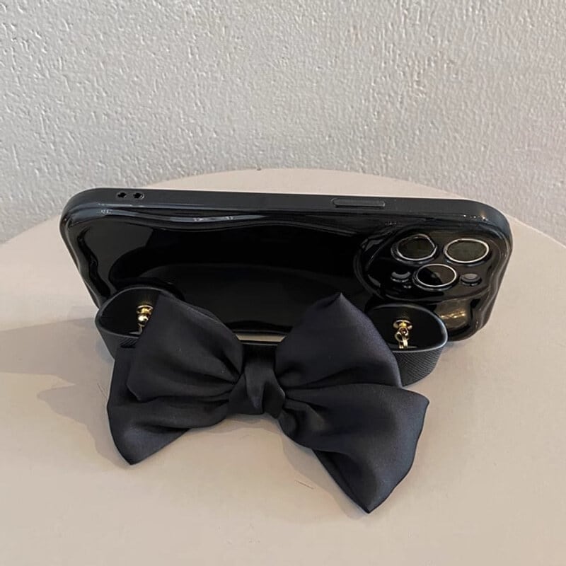 リボンバンド&ショルダーストラップiPhoneスマホケース