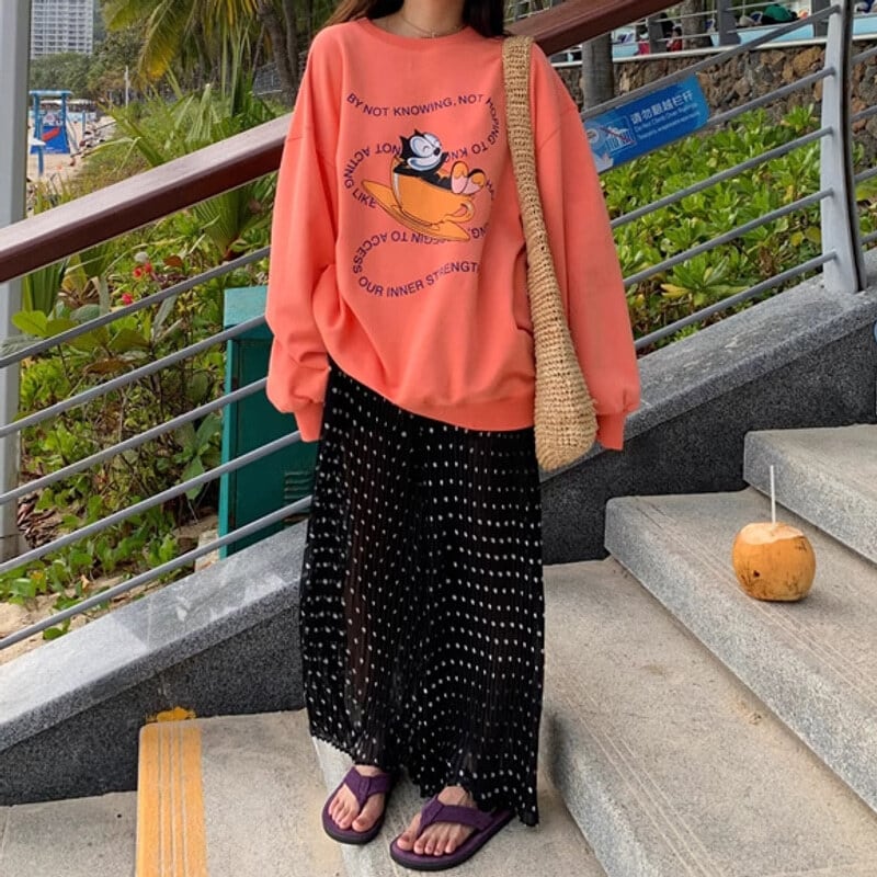 ドットパターンシアーシフォンロングパンツ