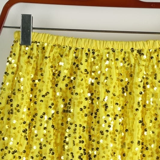 スパンコールバックスリットロングスカート