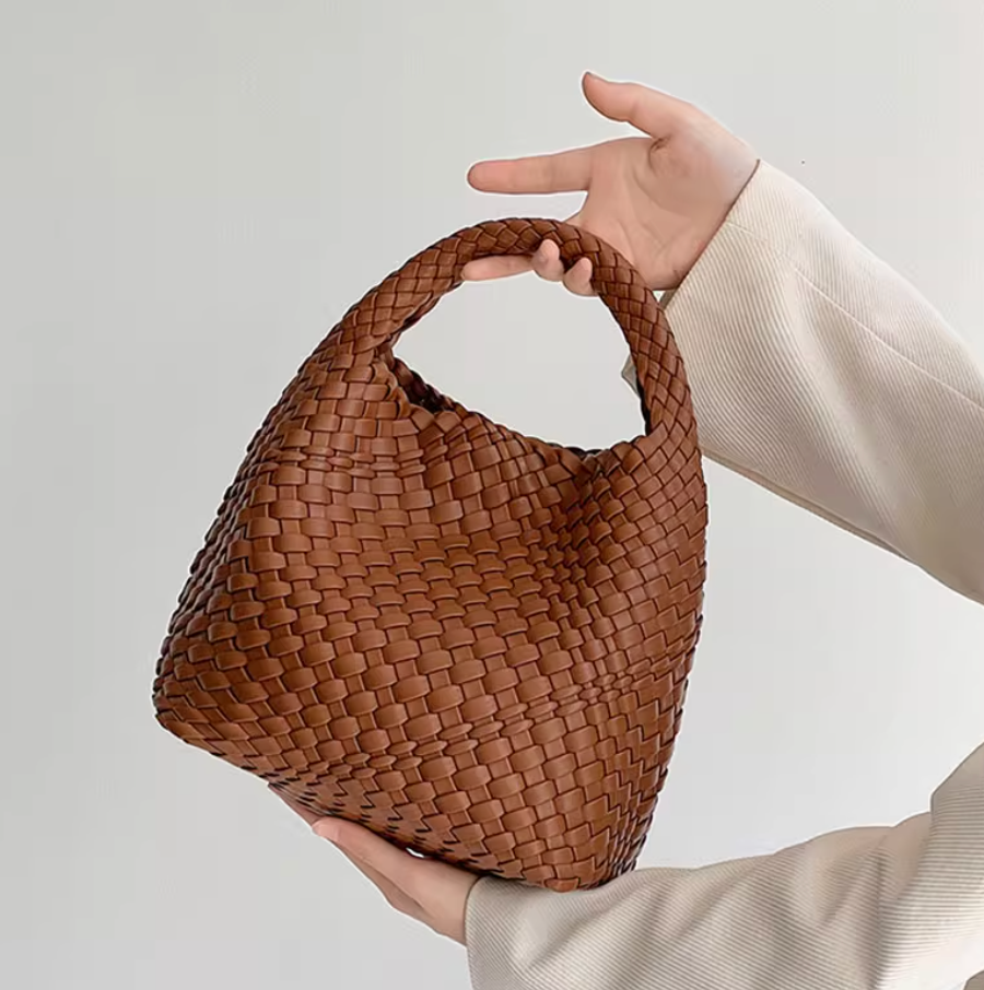 ソフトレザースモールトートハンドバッグ