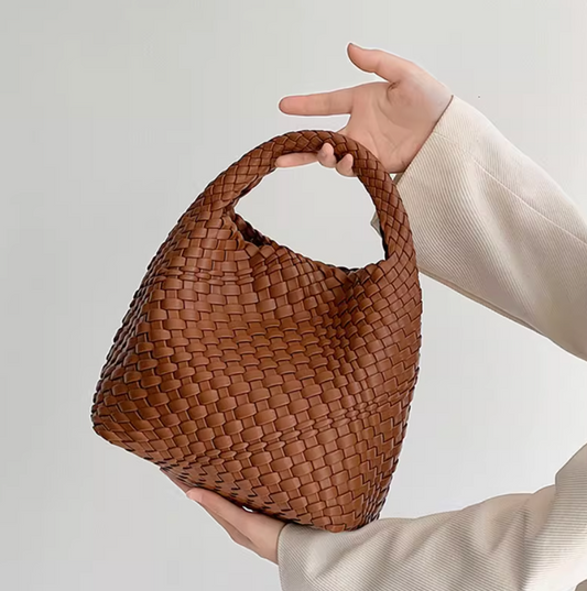 ソフトレザースモールトートハンドバッグ