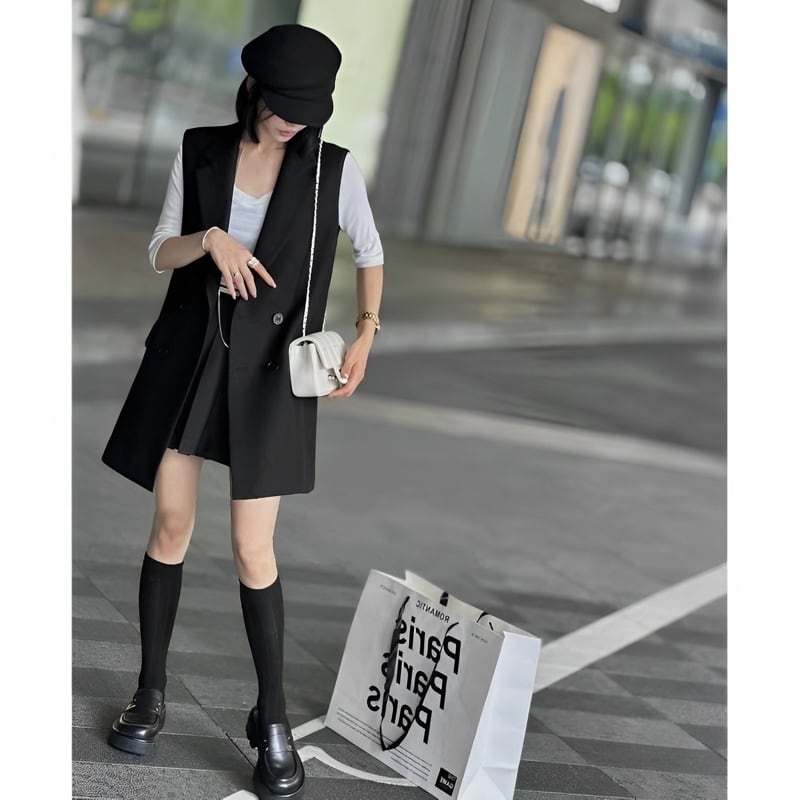 バックリボン＆オープンバックジレベスト