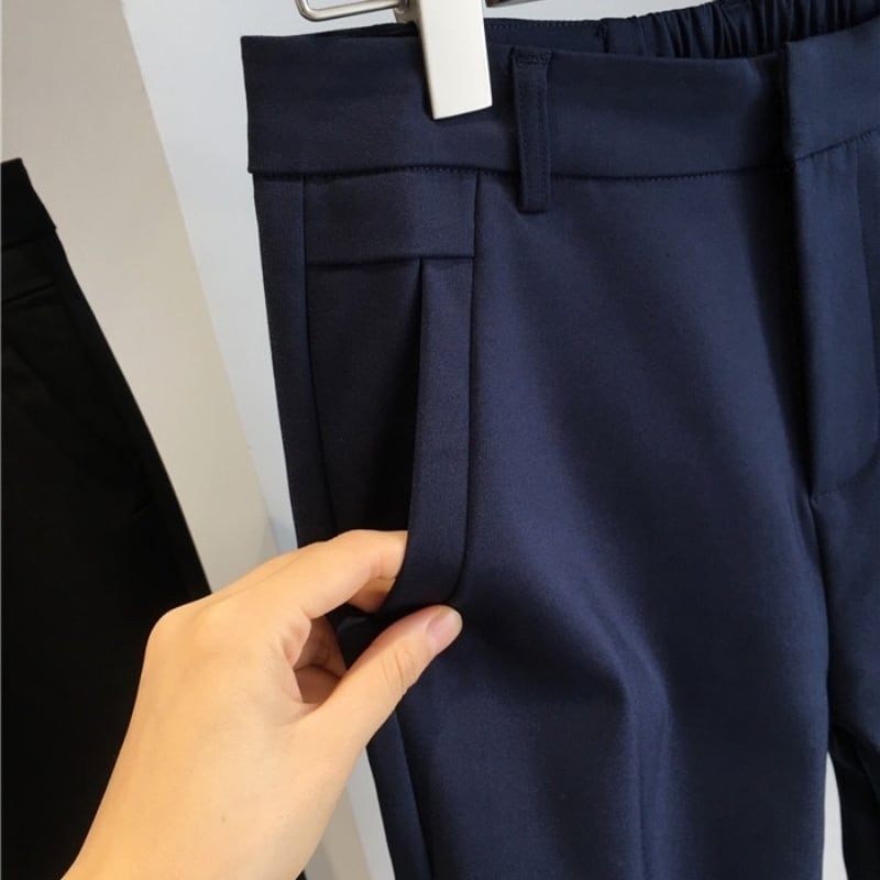 【すぐお届け】パール＆リボンテーパードロングパンツ